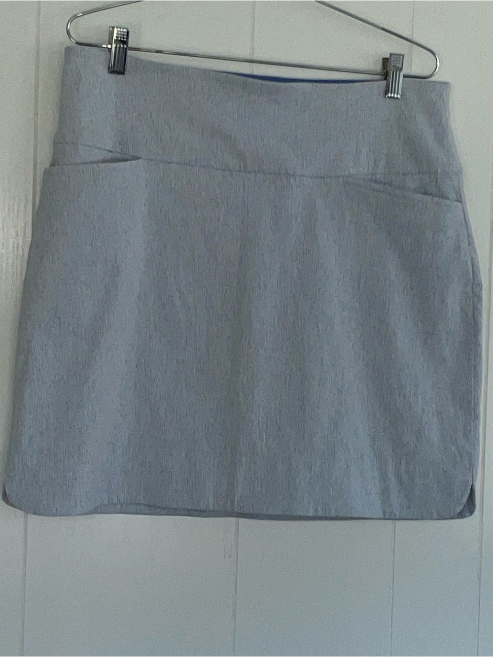 S.C. & Co. Light Blue/Gray Tennis Skort Size-Large